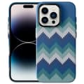 Miniatyrbild 1 av 6: Tunt Bakskal till iPhone 14 Pro Max Textildesign - Blå