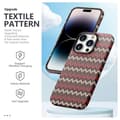 Pikkukuva 2 / 6: Ohut takakuori iPhone 14 Pro Max Tekstiilikuviointi - punainen