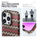 Miniatyrbillede 3 af 6: Tyndt Bagcover til iPhone 14 Tekstildesign - Rød