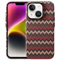 Miniatyrbillede 1 af 6: Tyndt Bagcover til iPhone 14 Tekstildesign - Rød