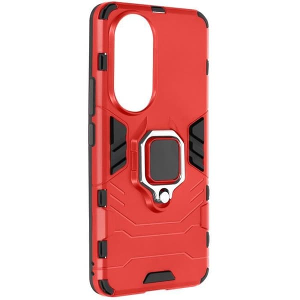 Fodral för Honor 90 Hybrid Stötsäker Ring Hållare Ring Collection Röd