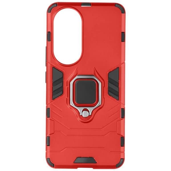Fodral för Honor 90 Hybrid Stötsäker Ring Hållare Ring Collection Röd