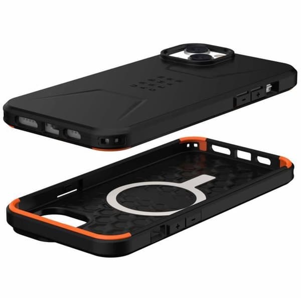 Fodral - UAG - Civil - iPhone 14 Plus - Svart - Stötdämpande - Stel