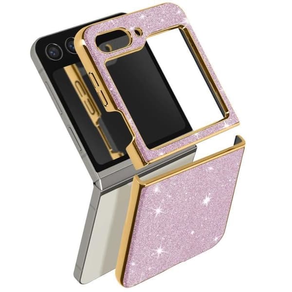 Mobilskal - AVIZAR - Galaxy Z Flip 5 - Glittrig - Hård - Ökad skydd