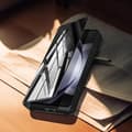 Miniatyrbild 3 av 4: AVIZAR Clear View Fodral till Samsung Galaxy Z Fold 5 - Svart - Spegel Flip Stand Funktion