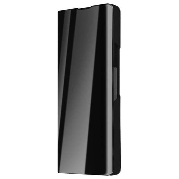 AVIZAR Clear View Fodral till Samsung Galaxy Z Fold 5 - Svart - Spegel Flip Stand Funktion
