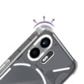 Miniatyrbild 3 av 4: Fodral för Nothing Phone 2 - AVIZAR - Classic Bump - Mjuk - Transparent - Stötsäker