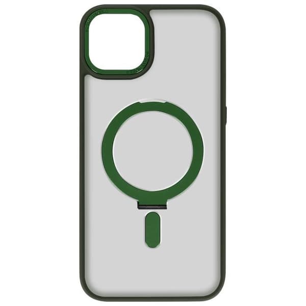 Coque MagSafe - AVIZAR - iPhone 15 - Silikon Gel - Grön - Magnetring