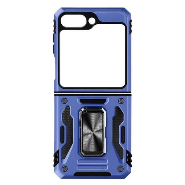 Ringfodral till Samsung Galaxy Z Flip 5 Stötsäker ArmoRing Bump Series Midnight Blue