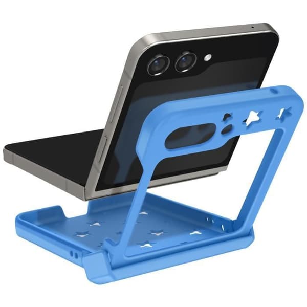 Coque för Samsung Galaxy Z Flip 5 - AVIZAR - Star Case - Hård - Stjärnmönster - Blå