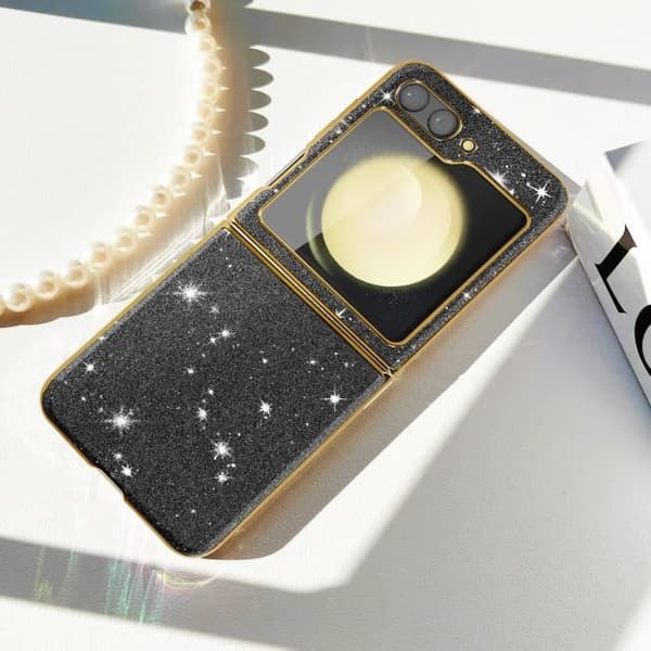 Skyddskal - AVIZAR - Samsung Galaxy Z Flip 5 - Hård - Glittrig - Stötabsorberande - Repåterståndskraftig