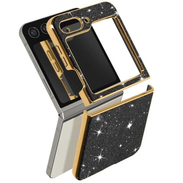 Skyddskal - AVIZAR - Samsung Galaxy Z Flip 5 - Hård - Glittrig - Stötabsorberande - Repåterståndskraftig