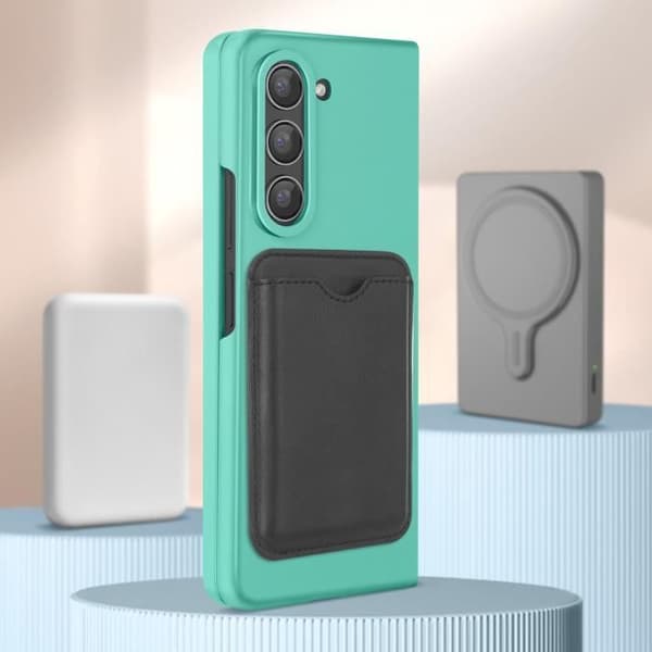 MagSafe Fodral till Samsung Galaxy Z Fold 5 - AVIZAR - Hårt - Minimalistisk design - Upphöjda kanter - Blå