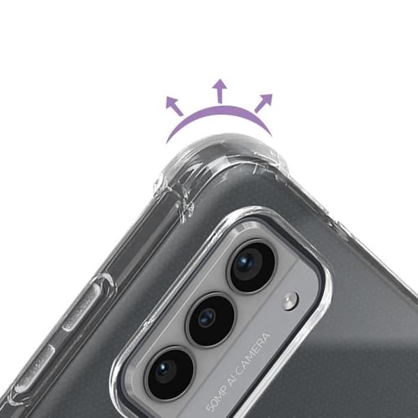 Stötsäker Skal - IMAK - Nokia G42 5G - Mjuk Silikongel - Förstärkta Hörn - Transparent