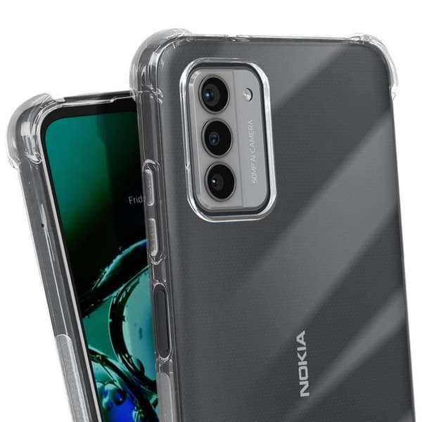 Stötsäker Skal - IMAK - Nokia G42 5G - Mjuk Silikongel - Förstärkta Hörn - Transparent