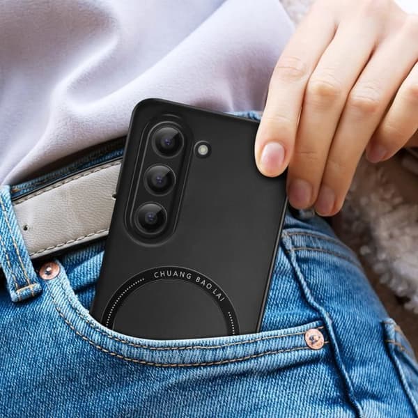 AVIZAR-fodral till Samsung Galaxy Z Fold 5 - Stel - Smal design - Kompatibel med Magsafe-tillbehör