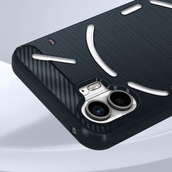 Fodral för Nothing Phone 2 Silikon Flexibel koleffekt Stötsäker midnattsblå