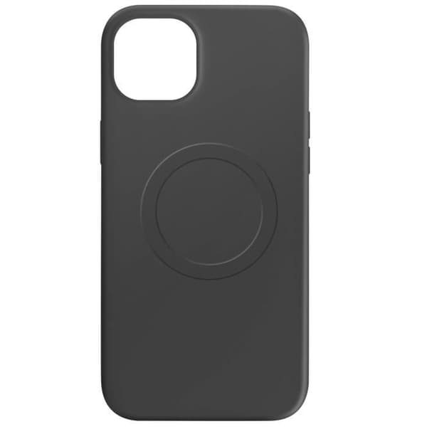 Skyddsskal - AVIZAR - iPhone 15 Plus - Silikon med mjuk yta - Svart - Inbyggd MagSafe