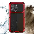 Miniatyrbild 4 av 4: Coque - LOVE MEI - iPhone 14 Pro Max - Stöttålig - Vattentät - Röd