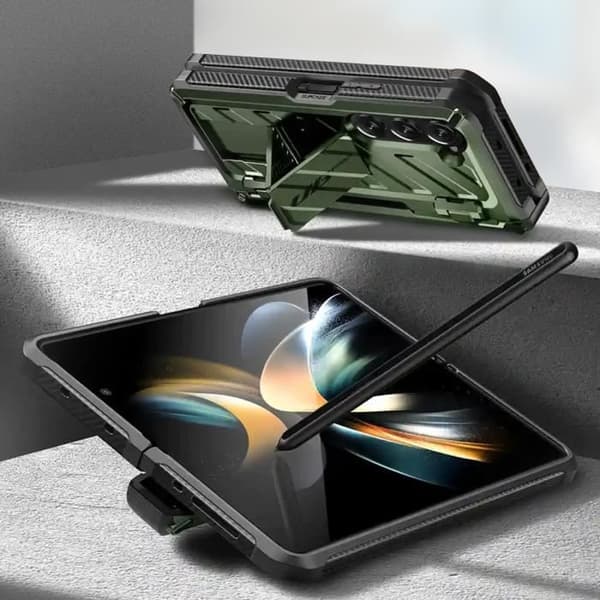 Fodral till Samsung Z Fold 5 Multilayer Unicorn Beetle Pro Supcase Armygrön