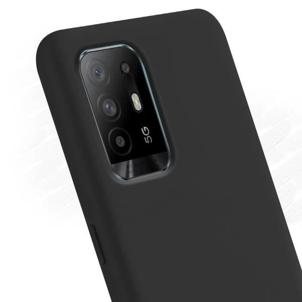 Coque - OPPO - A94 5G - Rigid Silikon Soft Touch - Svart - Skydd mot stötar och repor