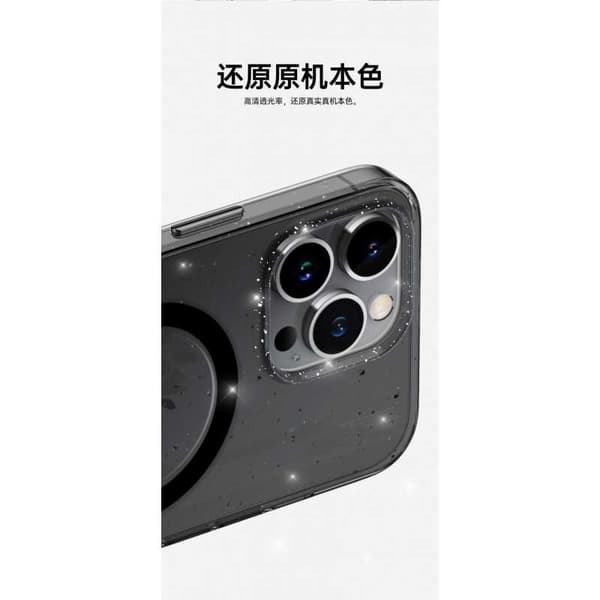 Glittrigt MagSafe Skal iPhone 15 Pro Max - Svart