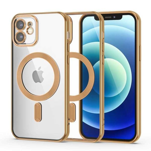 Stöttåligt MagSafe Kompatibelt Skal iPhone 11 - Guld