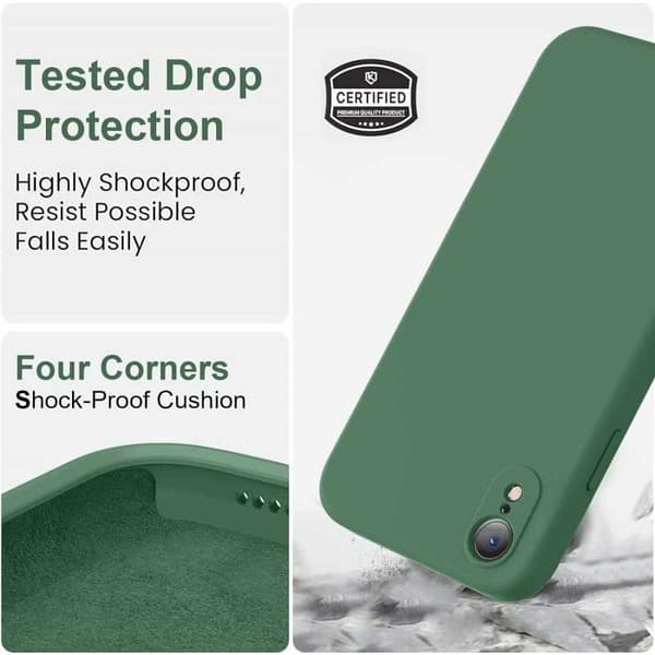 iPhone XR Kuminen Matt Green Shell Liquid - vihreä