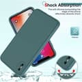 Miniatyrbillede 3 af 5: iPhone XS Max Gummieret matgrøn skalvæske - grøn