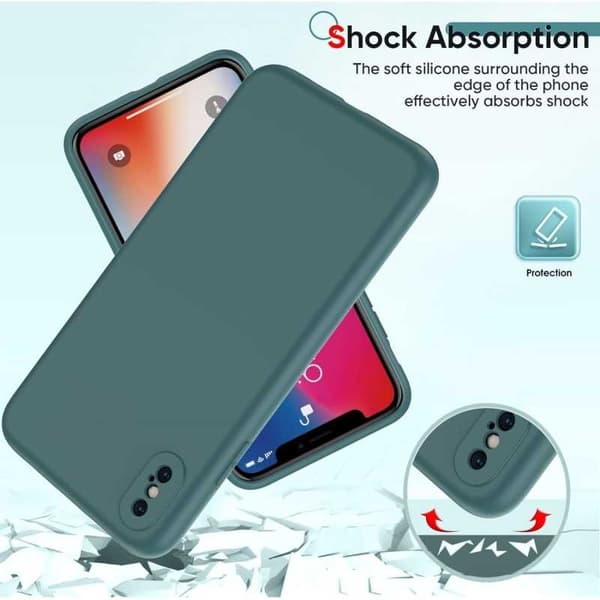 iPhone XS Max Gummieret matgrøn skalvæske - grøn
