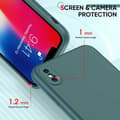 Miniatyrbillede 4 af 5: iPhone XS Max Gummieret matgrøn skalvæske - grøn
