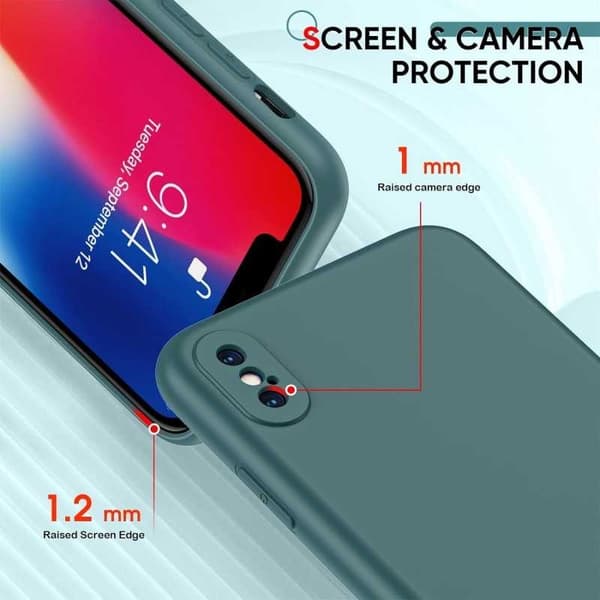 iPhone XS Max Gummieret matgrøn skalvæske - grøn