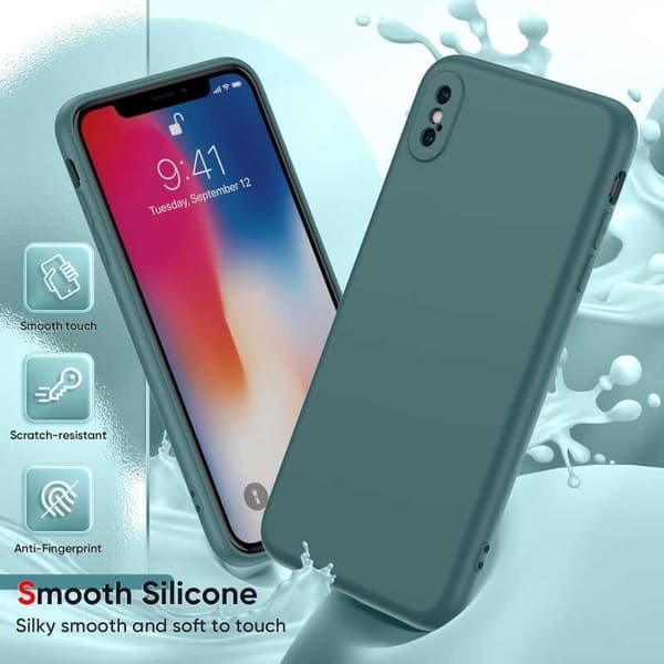 iPhone XS Max Gummieret matgrøn skalvæske - grøn