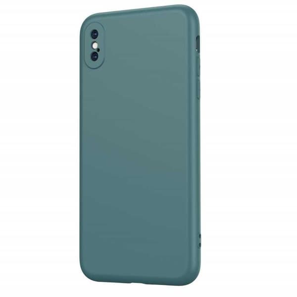 iPhone XS Max Gummieret matgrøn skalvæske - grøn