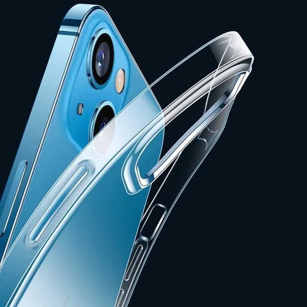 iPhone 15 Stöttåligt Genomskinligt Skal Simple
