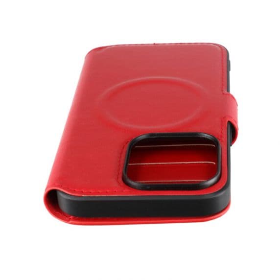 iPhone 15 Pro Plånboksfodral med Magsafe RV – Röd