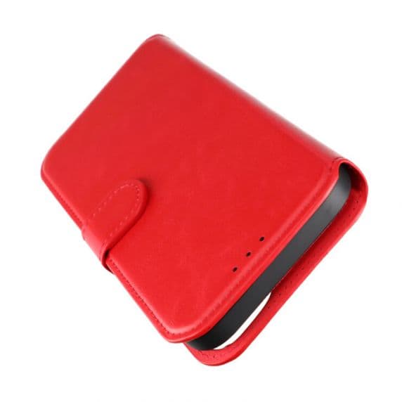iPhone 15 Plus Plånboksfodral med Magnet – Röd