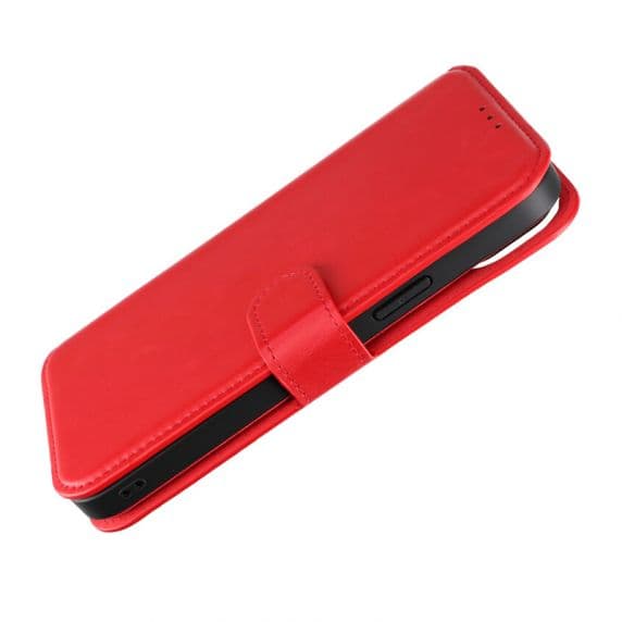 iPhone 15 Plus Plånboksfodral med Magnet – Röd