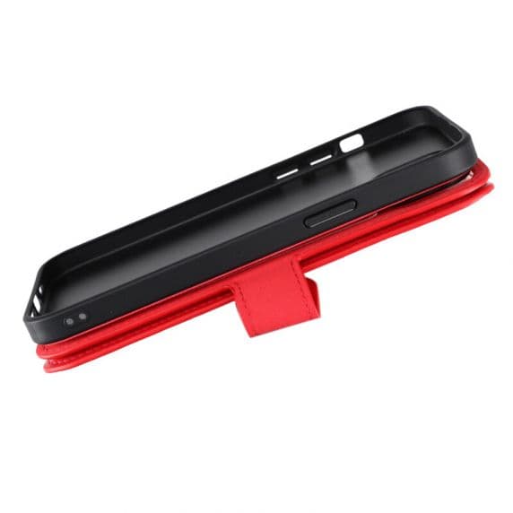 iPhone 15 Plus Plånboksfodral med Magnet – Röd