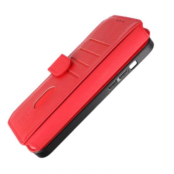iPhone 15 Plus Plånboksfodral med Magnet – Röd