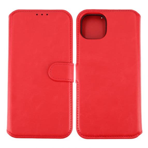 iPhone 15 Plus Plånboksfodral med Magnet – Röd