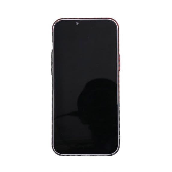 iPhone 14 Plus Skal i Kolfiber – Röd & Svart