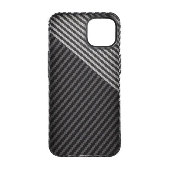 iPhone 14 Kolfiber Skal – Svart & Vit
