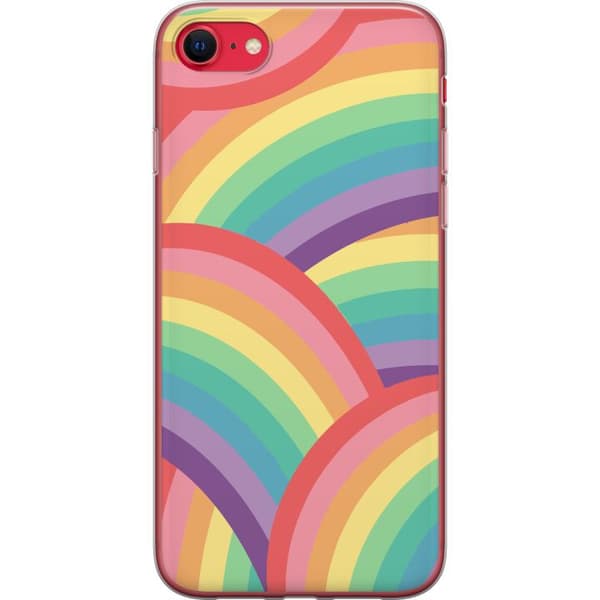 Apple iPhone SE (2020) Gennemsigtig cover Regnbue