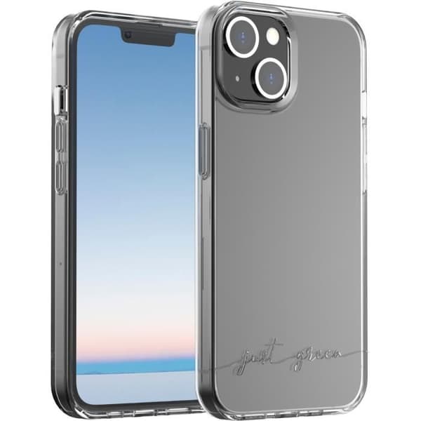 Transparent iPhone 14 Infinia-fodral - 100 % återvunnen plast GRS-certifierad Just Green