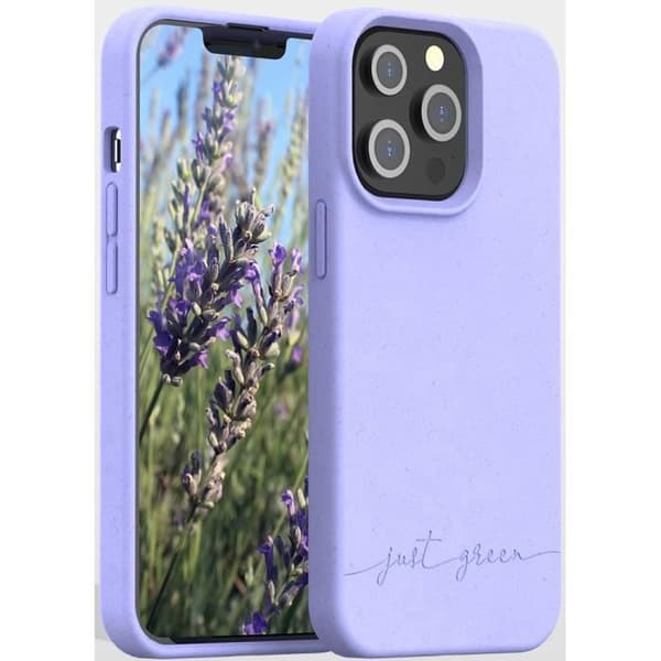 Lavendel biologiskt nedbrytbart fodral för iPhone 13 Pro Just Green