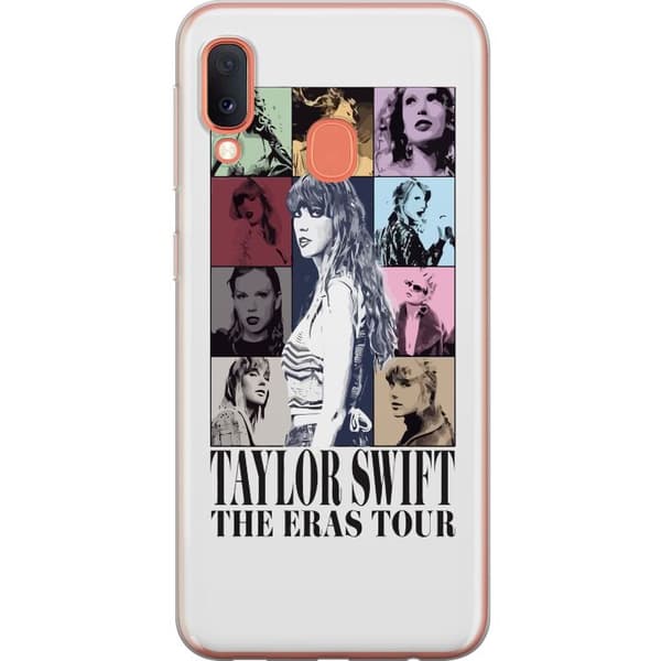 Samsung Galaxy A20e Läpinäkyvä kuori Taylor Swift