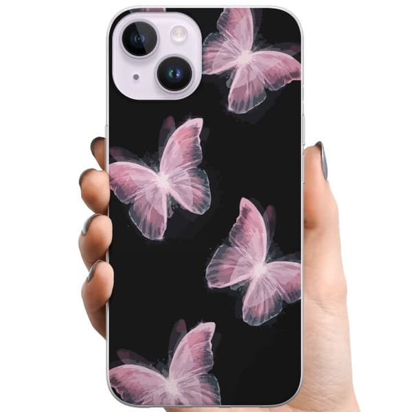 Apple iPhone 15 TPU Matkapuhelimen kuori Perhoset