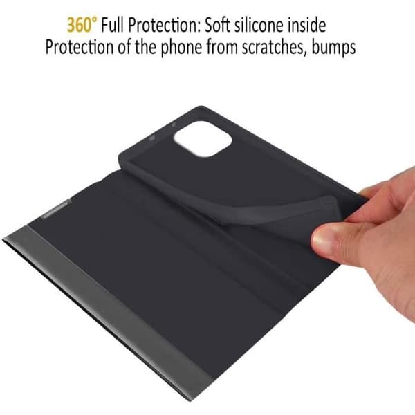 Coque - LuffyShop - iPhone 11 Pro Max - Ultra-Tunn - Fönster för Visning - Automatisk Vakna/Sova