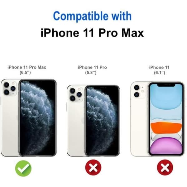 Coque - LuffyShop - iPhone 11 Pro Max - Ultra-Tunn - Fönster för Visning - Automatisk Vakna/Sova